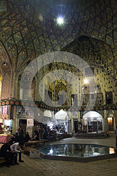 Dome in the bazaar of Kashan, Iran
